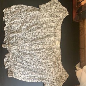 Cropped, off-the shoulder top
